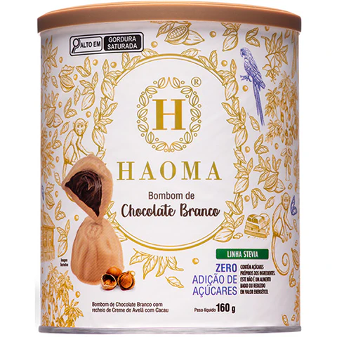 Bombom Chocolate Branco | Linha Stevia